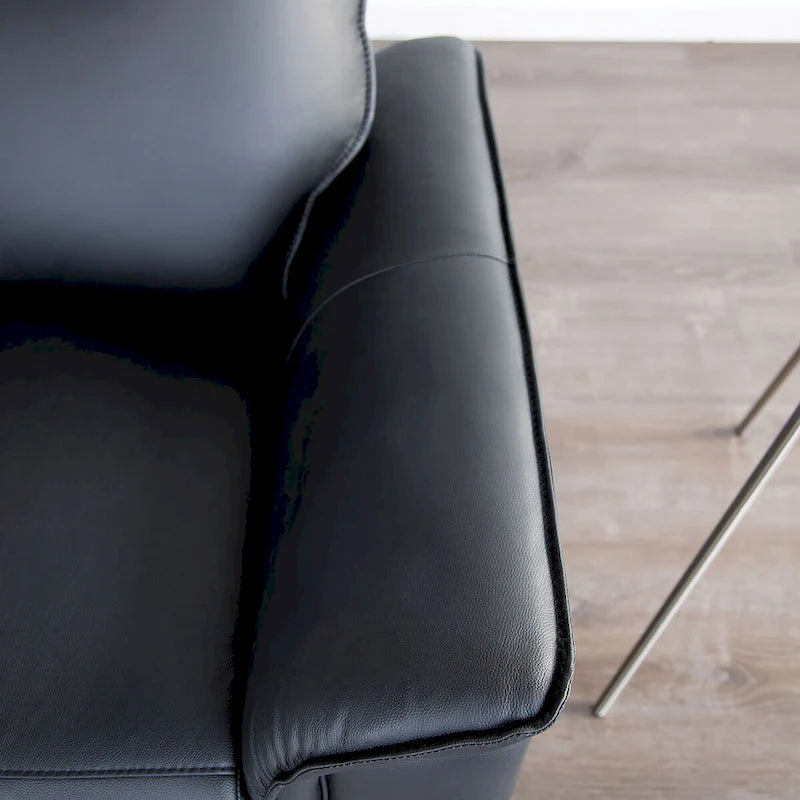 Sofá Reclinable Manual con Brazos Acolchados Acampanados