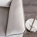 Sofá Reclinable Manual con Brazos Acolchados Acampanados