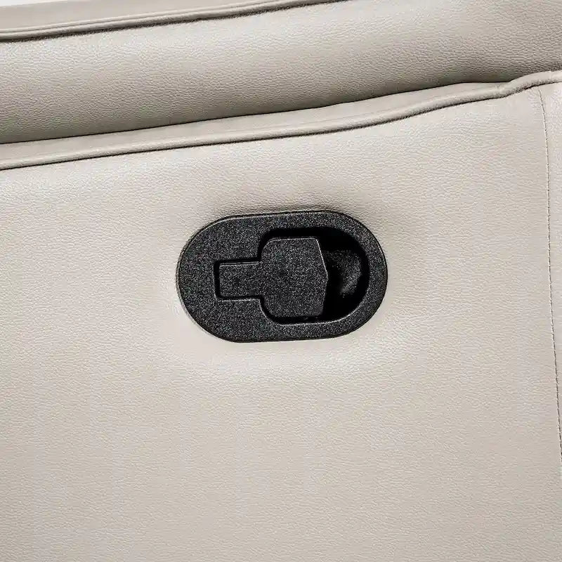 Sofá Reclinable Manual con Brazos Acolchados Acampanados