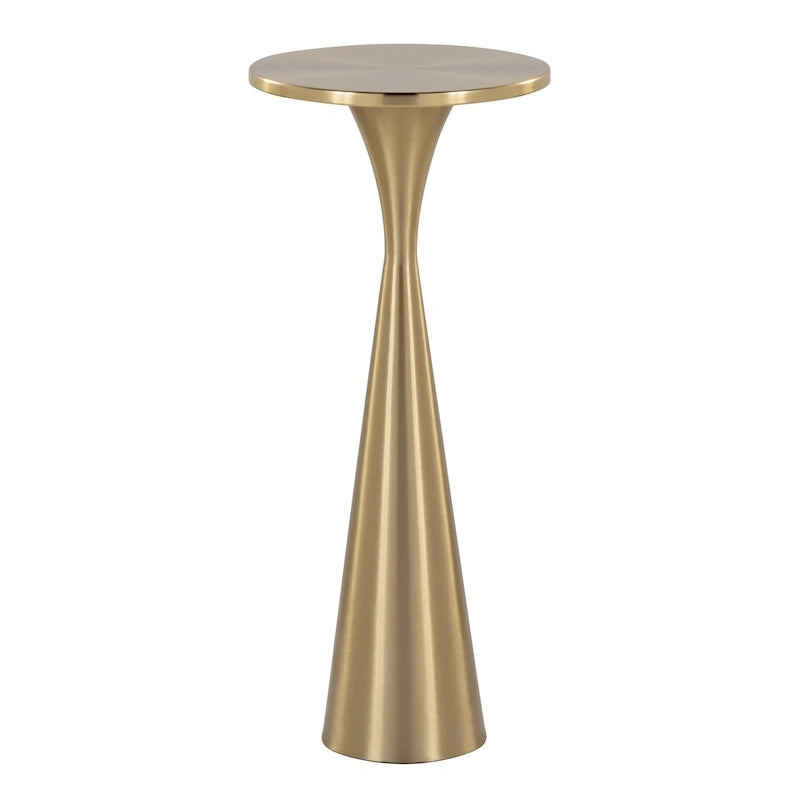 Table d'appoint en métal Monroe 22 Silver Orchid