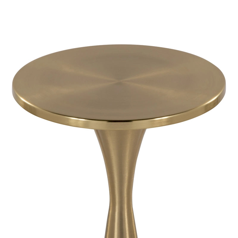 Table d'appoint en métal Monroe 22 Silver Orchid