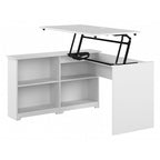 Bush Furniture Cabot 52W Standing Corner Desk with Shelves