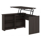 Bush Furniture Cabot 52W Standing Corner Desk with Shelves
