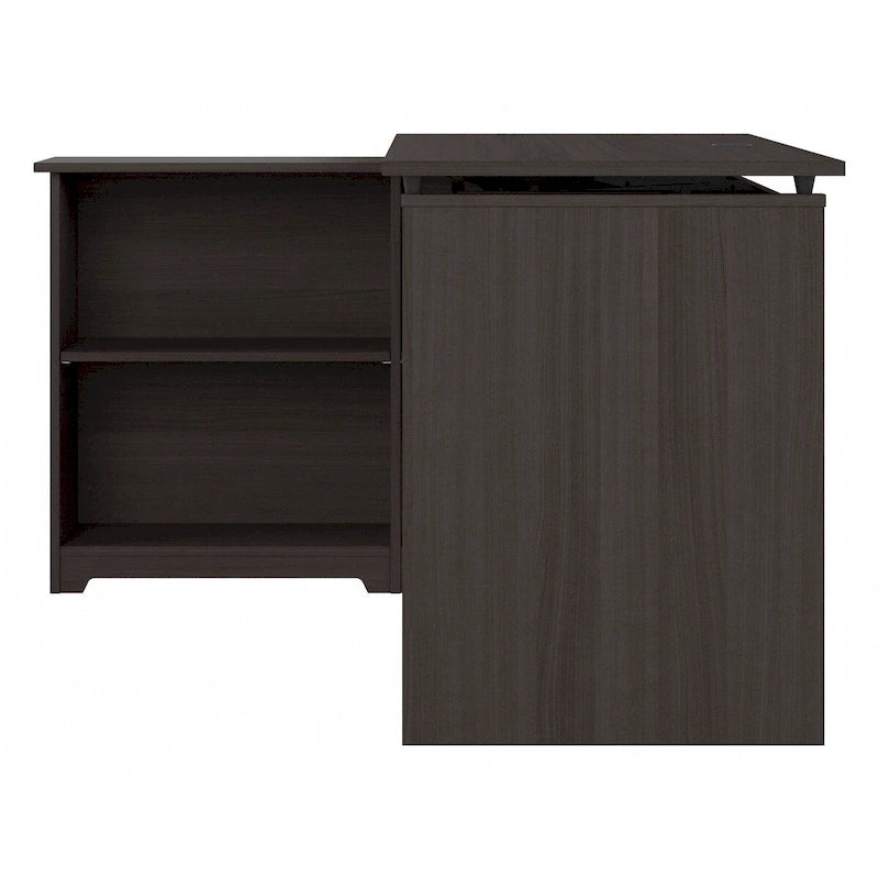 Bush Furniture Cabot 52W Standing Corner Desk with Shelves